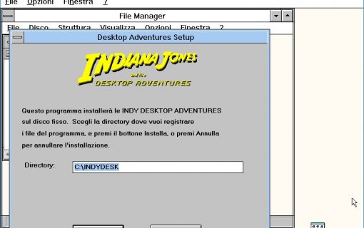 Indiana Jones and His Desktop Adventures – 01 – Installazione