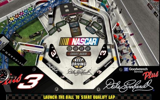 3-D Ultra NASCAR Pinball – Screenshot – 5