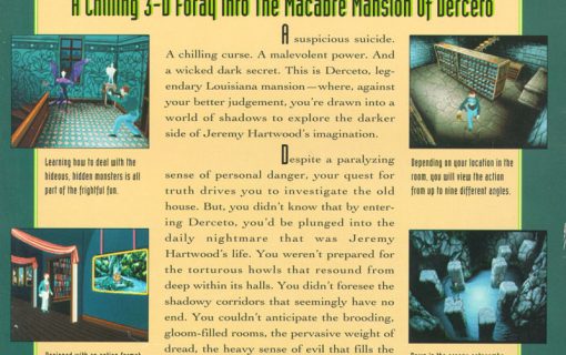 Alone in the Dark – Back Cover